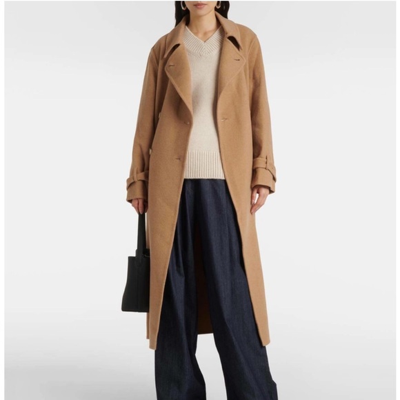 Vince Wool Cashmere V-Neck Sweater Beige Women’s Size S Cozy Elegant - Picture 3 of 11